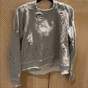 Generation love distressed hoodie